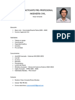 CV Practicante Ing - Civil César Armando