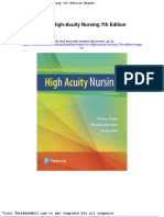 Test Bank For High Acuity Nursing 7th Edition Wagner