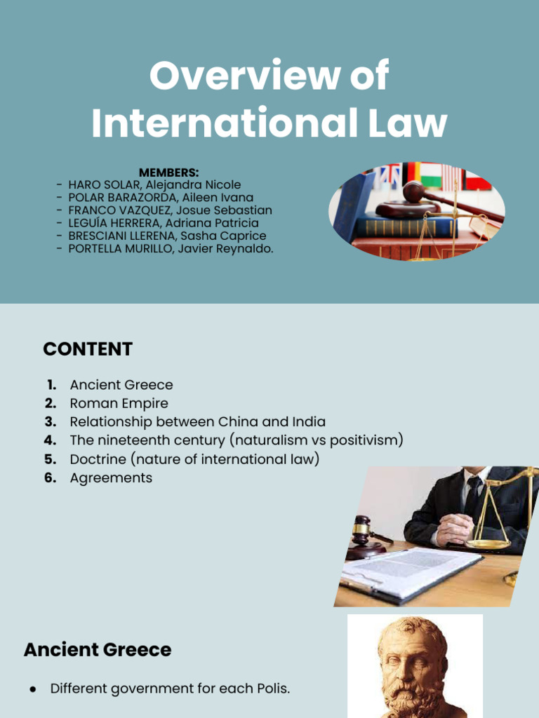 Overview of International Law Concepts | PDF | International Law ...