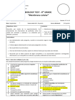 Prueba N°1 Biología - 8°vo Básico