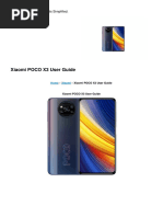 Poco x3 Manual