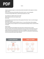 Info Sheet Server