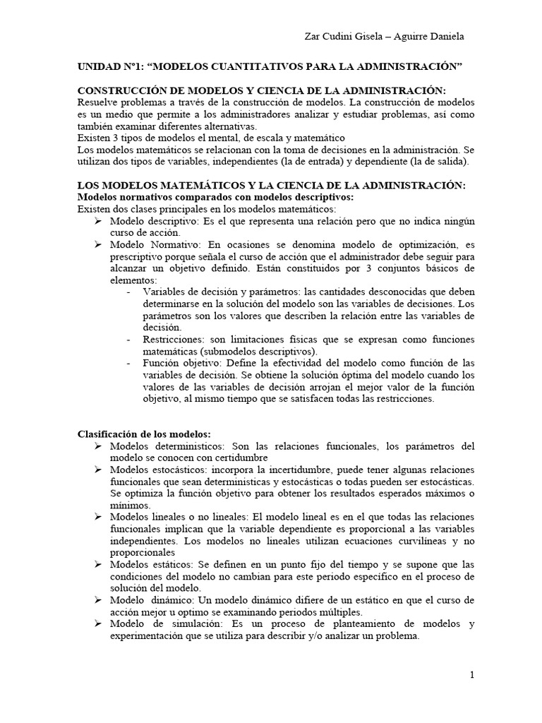 Modelos Cuantitativos en Administración | PDF