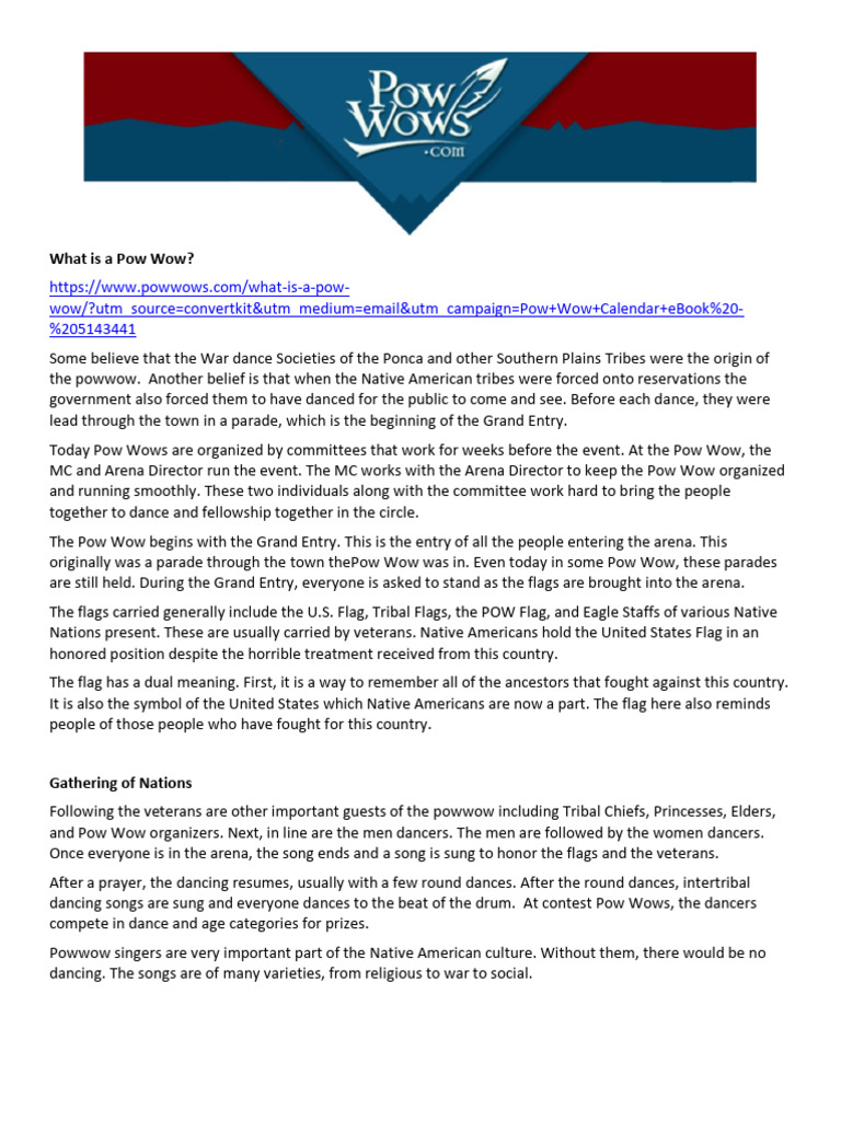 What Is A Pow Wow PDF