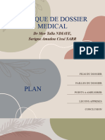 Critique de Dossier Medical La