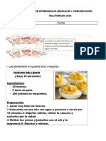 GUIA DE APRENDIZAJE La Receta