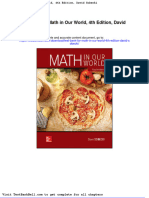 Test Bank For Math in Our World 4th Edition David Sobecki