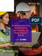 Brochure - Implementación Del Sistema de Gestión de Seguridad y Salud
