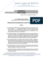D-111-2023 Complementaciones Al Reglamento Electoral y de Logias Simbólicas de La GLB 15 Septiembre 2023