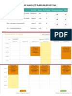 Horario de Clase Utp Ruben Silupu Ortega