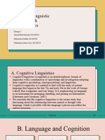 Cognitive Linguistic Relation With Ecolinguistics