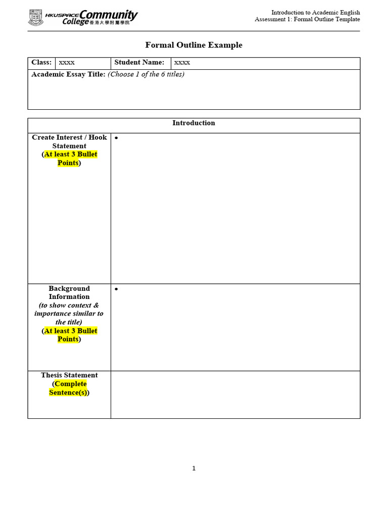 Simple Essay Outline Template That Will Save You Time Writing, image size:768x1024