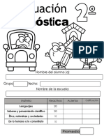 Evaluacion Diagnostica 2do Grado