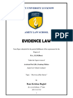 Law of Evidence Assignment