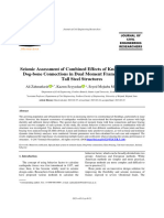 Seismic Assessment of Combined Effects of Knee Bracing and Dog-Bone Connections in Dual Moment Frame Systems For Tall Steel Structures