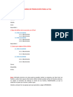 Esquema de Producción para La Ta1