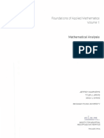 Foundations of Applied Mathematics(Vol I)-Mathematical Analysis