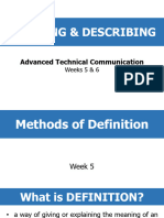 Advanced Technical Communication Weeks 5 6