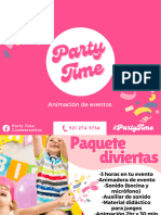 Catálogo Paquetes Party Time Coatzacoalcos