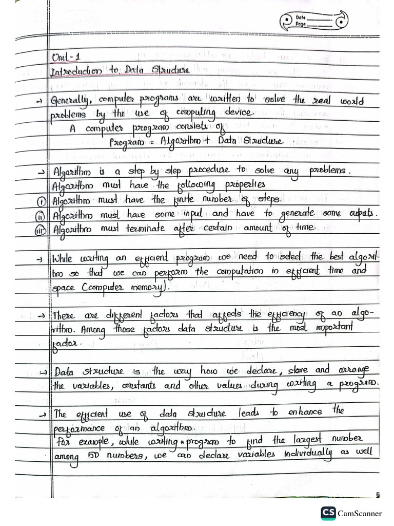 Complete Note of DSA | PDF