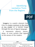 Identifying Representative Texts From The Regions
