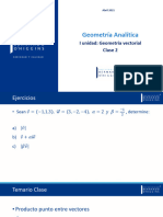 Segunda Clase Geometria Vectorial