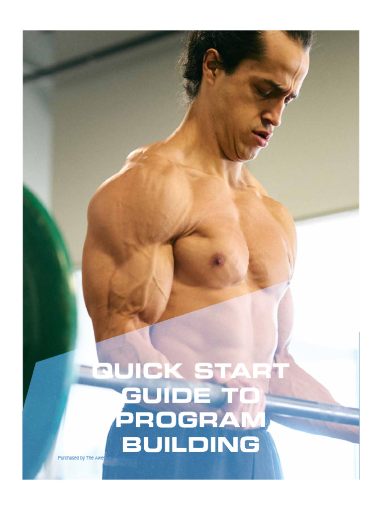 Program Building Quick Start Guide | PDF | Weight Training | Muscle ...