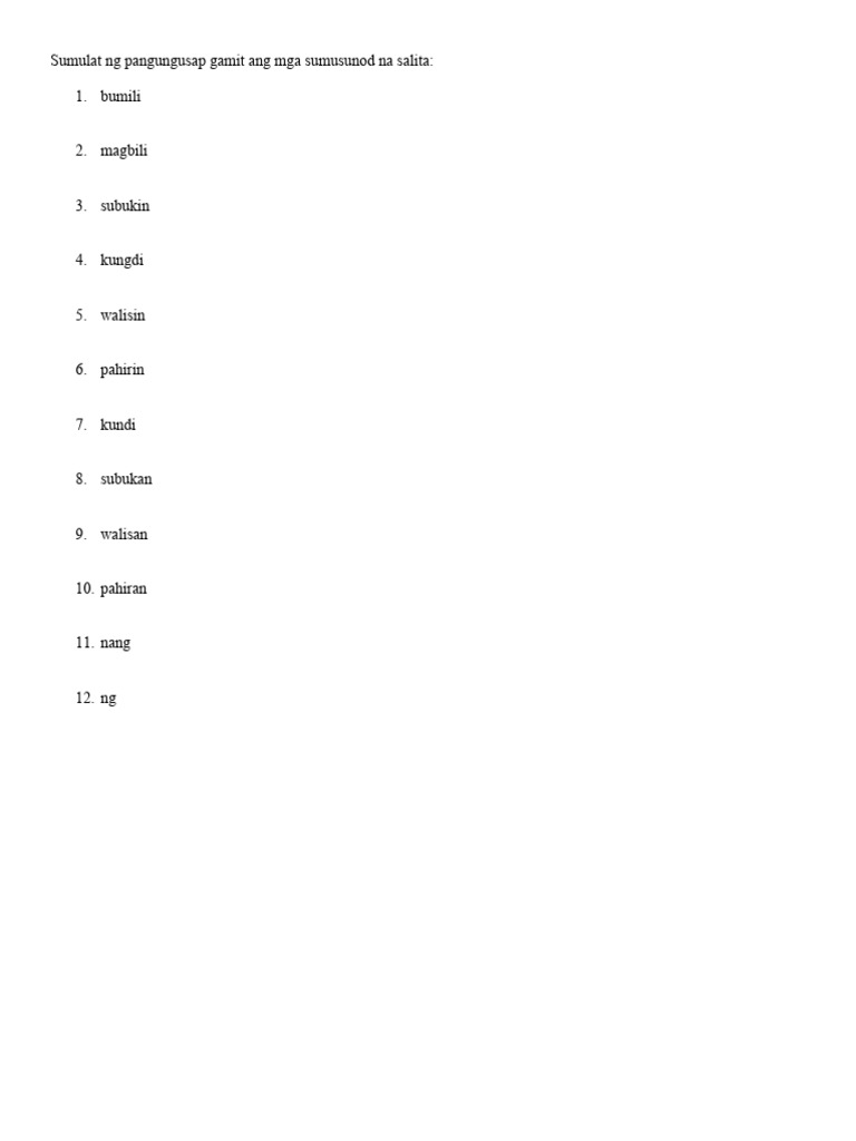 Wastong Gamit | PDF