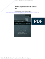 Test Bank For Staffing Organizations 7th Edition Herbert Heneman