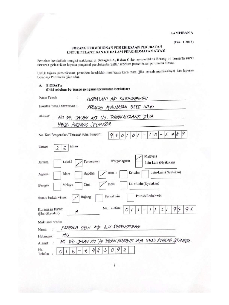 102 Medical Check Up Pdf
