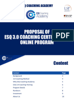 Proposal 3.0 Coaching Certification (Public Online)