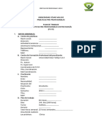 Formato Plan de Trabajo - Área Clínica