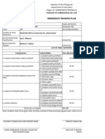 Bread and Pastry Productions Immersion Training Plan