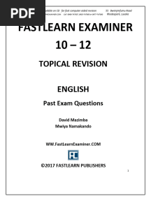g12 Topical English 2001 - 2016