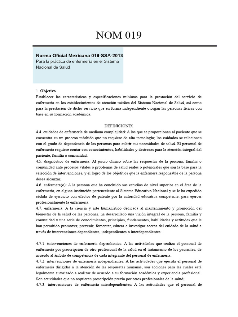 Nom 019 | PDF