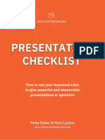 1.3 Presentation Checklist