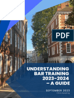 Understanding Bar Training 2023-2024 - A Guide