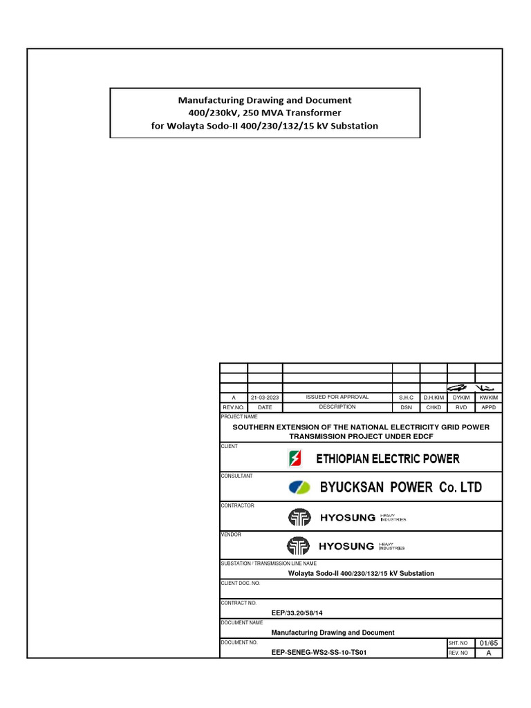Wolayta Sodo-II Transformer Specs | PDF | Science & Mathematics ...