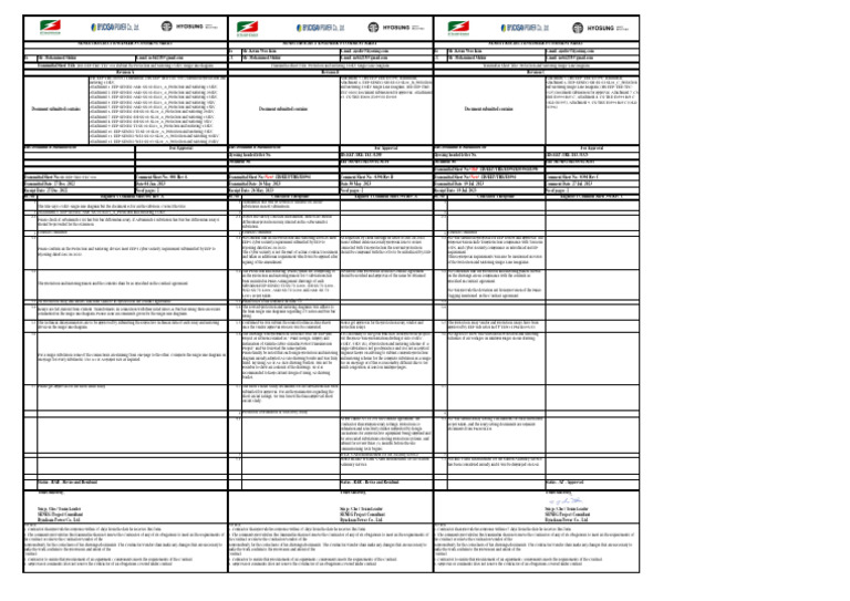 SENEG Project Engineer Comment Sheet | PDF | Electric Power | Electricity