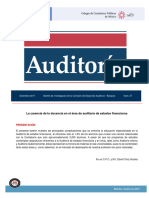 CCPM La Carencia de La Docencia en El Area de Auditoria de Estados Financieros