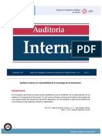 CCPM Auditoria Interna y La Vulnerabilidad de La Tecnologia de La Informacion