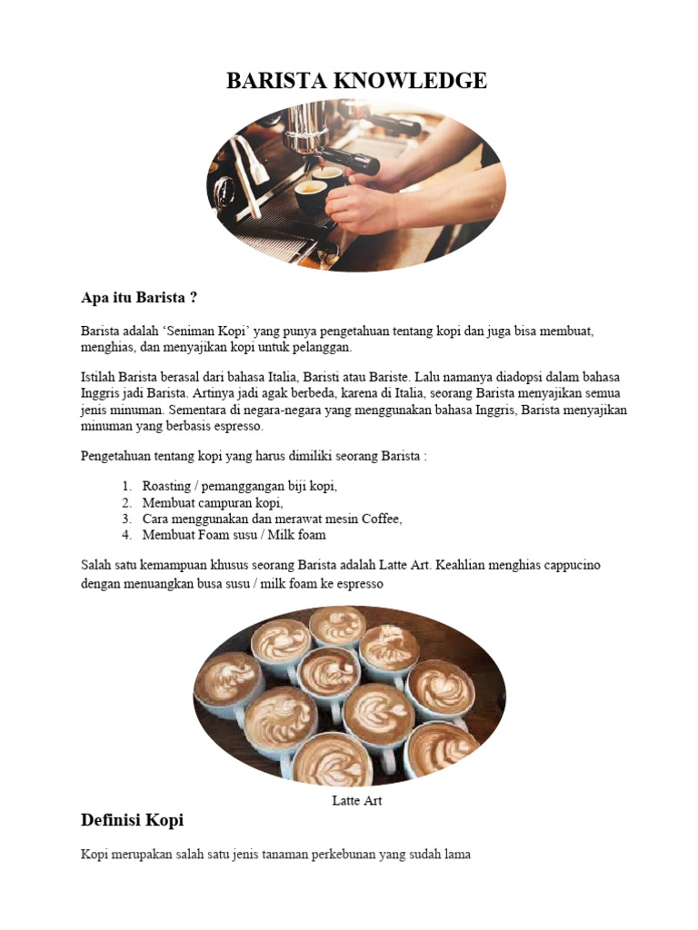 BARISTA | PDF