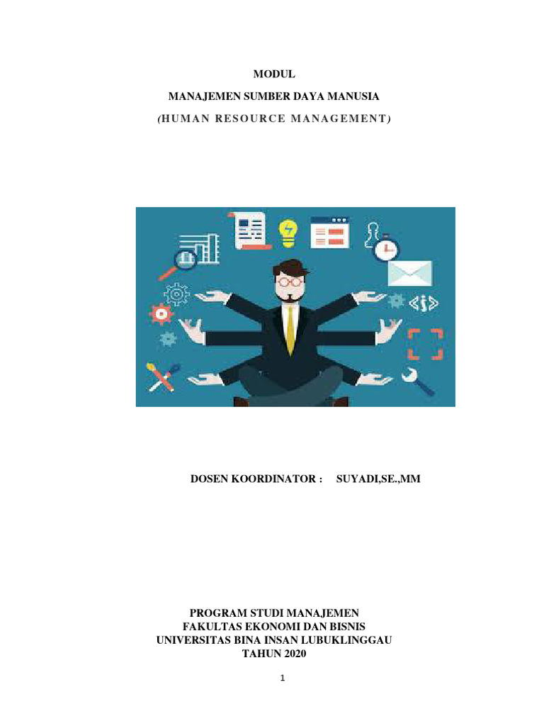 Modul Manajemen Sumber Daya Manusia (Human Resource Management) PDF