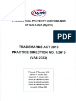 Practice Direction No. 1-2019 (VA6-2023)