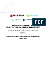 PENGUMUMAN REKRUTMEN FASILITATOR DESA_KELURAHAN (FASDES) 2023_IDRIP..