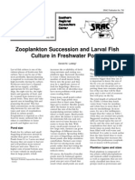 Zoo Plankton Succession and Larval Fish