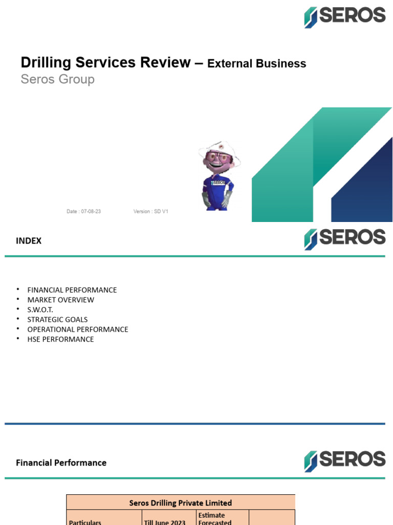 Seros Group Drilling Services Review | PDF | Drilling Rig