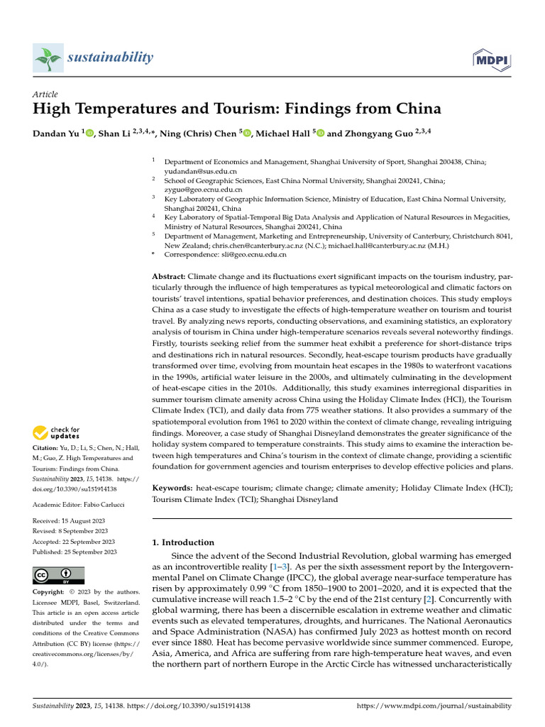 Image Result For How Rising Global Temperatures Impact The Tourism Industry