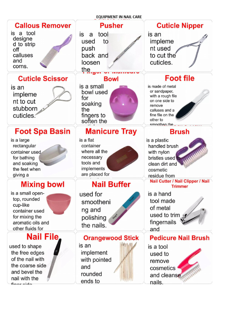Equipment in Nail Care PDF