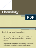 Week IV - Phonology